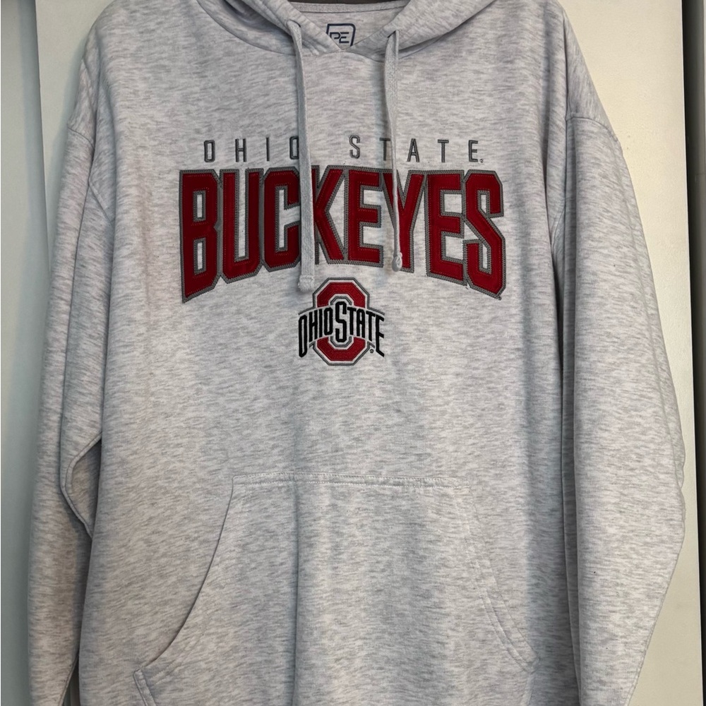 Knights Apparel Heather Gray Ohio State Buckeyes Hoodie
